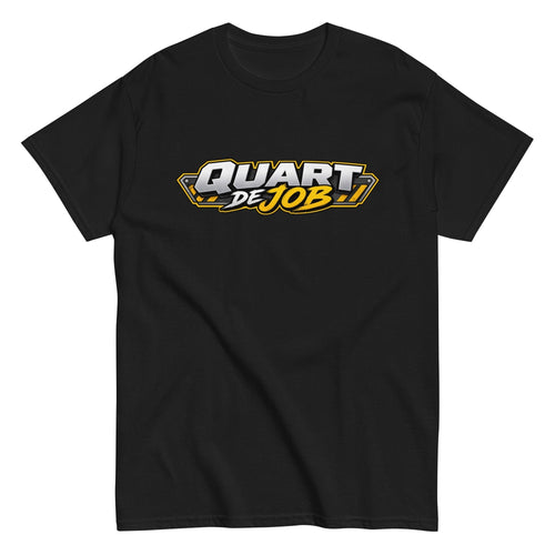 T-shirt noir Quart de Job vu de face